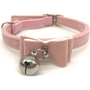 Resim Soulader Papatya Çiçekli Kedi Tasması, Ayarlanabilir Yavru Kedi Yakası, Çanlı Ve Kurşunlu Evcil Hayvan Aksesuarları, Şık Kedi Tasma Ve Yaka Seti 