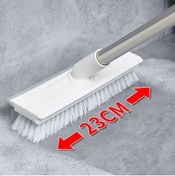 Resim Ekostem Sert Uçlu ve Çekçekli Zemin Temizleme Fırçası 360 Derece Oynarbaşlıklı 