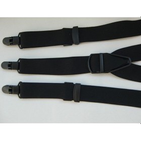 Resim Siyah Pantolon Askısı 3 Cm Genişliğinde Siyah 