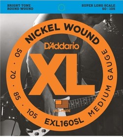 Resim D'addario Exl160Sl Bas Gitar Tel Seti. Xl Serisi. 0.50-105. S 