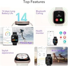 Resim HONOR WATCH4 akıllı saat, 1,75 inç AMOLED Şık Tasarım 60Hz 5ATM 451 mAh Pil 14 Gün Bluetooth Kullanım Süresi Arama 4GB ROM SİYAH 