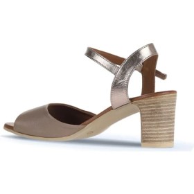 Resim Bueno Shoes Gri Deri Kadın Topuklu Sandalet 01WA8000 01WA8000 