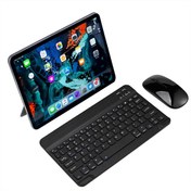 Resim Apple iPad Mini 3 A1599 A1600 Uyumlu Kablosuz Bluetooth Klavye Mouse Set 