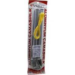 Resim Die Grup Çamaşırlık Kare Kombine Ayarlı Alüminyum Çamaşır Askısı 60X25-80X30 Model Uyumlu (4887) Dıegr 