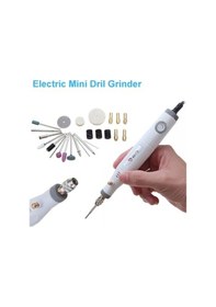 Resim Zcjb 220 V/110 V 18 W Elektrikli Öğütücü Parlatıcı Mini Matkap Değişken Hız El Aletleri Abd/ab Fişi-77410 