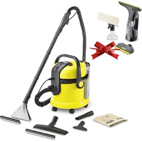 Resim Karcher Se 4001 Halı Koltuk Yıkama Makinesi + Wv 5 Plus N Black Edıtıon Şarjlı Cam Temizleme Makinesi 