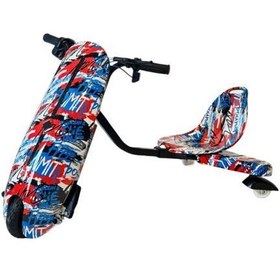 Resim Drift Car Elektrikli Kaykay Drift Scooter Bluetoothlu Grafity Desenli Kasa D09 