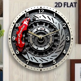 Resim 1 adet 12 İnç Sessiz Non-Ticking Yarış Fren Diski Duvar Saati - Kırmızı Fren Diski Tasarımı ile Modern Motorsport Dekoru, Kuvars Hareketi, Akrilik Yapı - Oturma Odası, Garaj, Ofis, Erkek Kulübesi için - Mükemmel Yarış Arabası Tutkunu Hediyesi (AA Piller Dahil Değil), Ofis Dekorasyonu, Cesur Rakamlar, Dayanıklı Malzeme, Ev Dekoratörleri, 2D Düz, Araba Fren Saati, Disk Fren Saati, Fren Kaliper Duvar Saati, Duvar Saati Disk Fren, Saatli Duvar Saati, Dekoratif Disk Fren Paneli, Yarış 