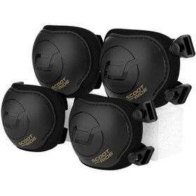 Resim Scoot and Ride XXS-S Dizlik ve Dirseklik Scooter Koruyucu Set Black&Gold 230925-00166 
