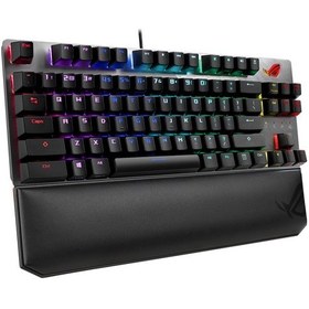 Resim Asus ROG Strix Scope NX TKL Deluxe Cherry MX Red Switch RGB Türkçe Mekanik Oyuncu Klavye 