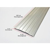 Resim Alüminyum Kapı Eşik Profili Parke Profili Gri 6 Cm X 100 Cm 122321280 
