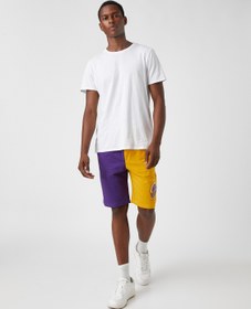 Resim Gergedan Baskılı Basketbol Şort 