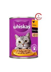 Resim Sos İçinde Tavuklu Yetişkin Kedi Konservesi 400 Gr X 6 Adet 
