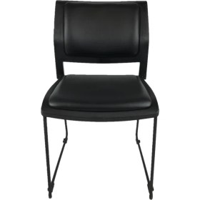 Resim Goldsit Mars Bekleme Koltuğu - Siyah Deri - 5 'li 