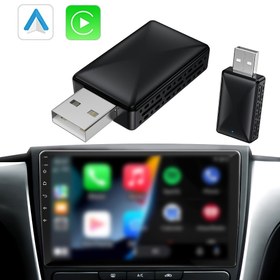 Resim 1 adet 2025 Yükseltilmiş Kablosuz CarPlay & Android Auto Adaptörü, Fabrika Kablolu Desteği Gerektirir (Yedek Parça Ünitesi Değil). USB/Type-C Güçlendirilmiş Çipset ve Kompakt Tasarım ile Kabloyu Anında Kablosuz'a Dönüştürür, Düşük Gecikme. Tak-Oynat Evrensel Uyum 