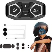 Resim FASSME Motosiklet Kablosuz Kulaklık | Motosiklet için Kablosuz Hoparlör Kulaklığı,Çağrı Cihazları IPX6 Su Geçirmez Motosiklet Kulaklık Tırmanma Sürme Motosiklet için 