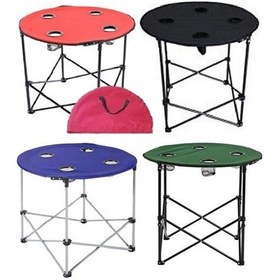 Resim 1 Adet Kırmızı Katlanır Kamp Masası 71 CM Kırmızı 