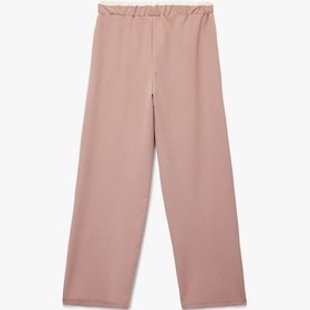 Resim Koton Beli Lastikli Yüksek Bel Basic Geniş Paça Pantolon Pembe 6wkg40025aw Gül 