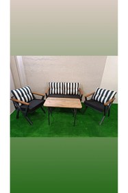 Resim Store Metal Çay Seti Koltuk Takımı 2+1+1+Masa 