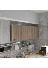 Resim Kenzlife hazır mutfak silvanus crd 060*180*32 mutfak banyo dolabı kapaklı raflı 