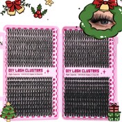 Resim Büyük Kapasiteli Sahte Kirpikler, 800 adet/600 adet Kirpik Kitabı, Renkli Sahte Kirpikler, Doğal ve Yoğun Sahte Kirpikler, Evde DIY Yapıştırılabilir, Arkadaşlar ve Aile için Noel Hediyeleri Olarak Uygun, En İyi Noel İçin 