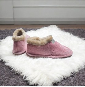 Resim Ucc Yumuşak İç Taban Boğazı Kürklü Ev Ayakkabısı Ve Pandufu PEMBE 
