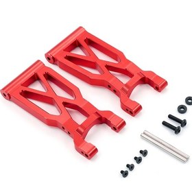 Resim Xiyyadms Wltoys 1/10 104001 Rc Araç Metal Arka Salıncak Kolu - Kırmızı 2 Adet 