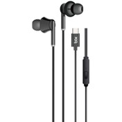Resim Bix HF01C Type-C 14mm Extra Bass Özellikli Mikrofonlu Kulak içi Kulaklık Siyah 