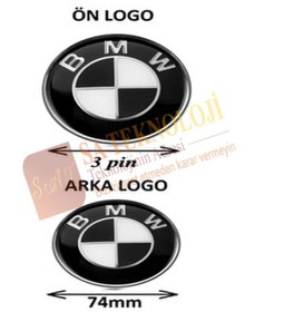 Resim Bmw F30 Kasa Kaput Ve Bagaj Logo Takımı Siyah-beyaz F30,f35,f36 