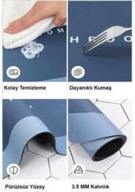 Resim Büro Ev Ofis Banyosu İçin Süper Emici Oval Banyo Paspası Diğer 