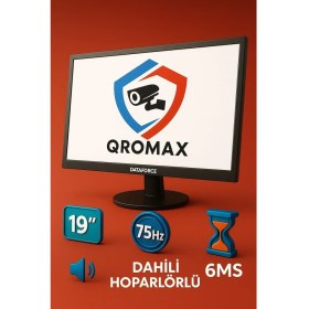 Resim qromax Dataforce 19" 75HZ 6 Ms Hdmı+Vga Sesli Hd LED Monitör 