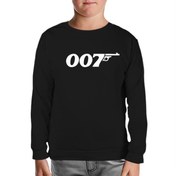 Resim James Bond - 007 Siyah Çocuk Sweatshirt 