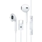 Resim Syrox K20 Earbuds 1.20MT Type-C Kablolu Mikrofonlu Kulakiçi Kulaklık - Beyaz 