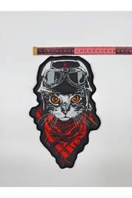 Resim Atolye Luxora Hızlı Kedi Stil Motorcu Yelek ve Çeket ,Sırt Patch , Yama 