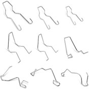 Resim Padalink Paslanmaz Çelik Far Ampulü Klipsleri - H1 H3 H4 H7 Uyumlu - 9 Adet - Sağlam Ve Güvenli Tutuş 