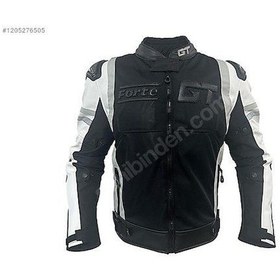 Resim Forte Gt 2003001 Titan White Hörgüçlü Motosiklet Montu Beyaz - Siyah 