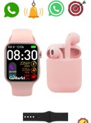 Resim GoMarkt Xiaomi Redmi 13 Pro Uyumlu Watch 9 Tasarımlı T900 ProMax Akıllı Saat ve Airpods i12 