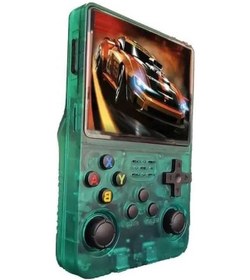 Resim Sıpın Yeşil Retro R36s Plus Oyun Konsolu Konsol Gb El 64 3.5 Eq 