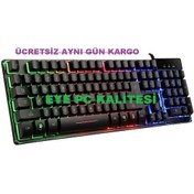 Resim Oyuncu Kılavye Klavye Işıklı Kablolu 