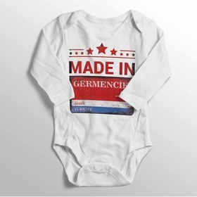 Resim İmaj Tuğbababy Unisex Bebek Beyaz Aydın Germencik Sokak Tabelası Baskılı Zıbın Beyaz 