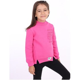 Resim Toontoy Kids Toontoy Kız Çocuk Nakışlı Sweatshirt Fuşya 