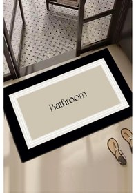 Resim Roose Tekli 60x100 Cm Banyo Paspas Seti, Kaydırmaz Tabanlı Djtbanyo Renkli 