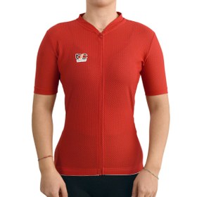 Resim BSCYCLİNG Kırmızı - Kadın Bisiklet Forması 