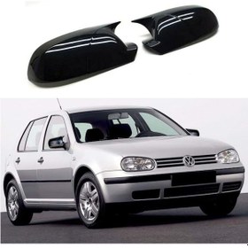 Resim Vw Golf 4 Batman Yarasa Ayna Kapağı Piano Black 1998-2003 