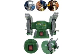 Resim Lieber German Turbo Motorlu 3600 Watt Çark Motoru Zımpara Balta Bıçak Bileme Makinesi 150 mm Taş Motoru Taslama 