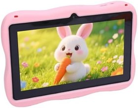 Resim Çocuklar Için Tablet, 7 İnç Çift Kamera, Erken Eğitim Öğrenme Makinesi, Yeni Yürümeye Başlayan Çocuklar Ve Için Bol Miktarda Depolama Alanı 