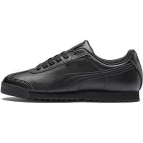 Resim Puma Roma Basic Unisex Spor Ayakkabı 353572-17 Black-Black 