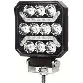 Resim Dashanshop Beyaz Drl 10led Gündüz Farı 4 İnç Kare Araç Aydınlatma Off Road Işık 