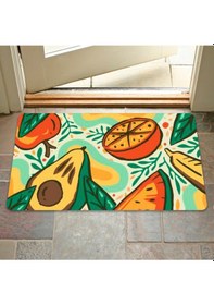 Resim Dijital Baskılı Kapı Önü Paspas Ev İçi Ve Dışı İçin Banyo Lavabo Balkon Mutfak İçin Ve Yıkanabilir Turuncu 