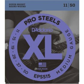 Resim D'Addario EPS515 Pro Steels Elektro Gitar Teli (11-50) 